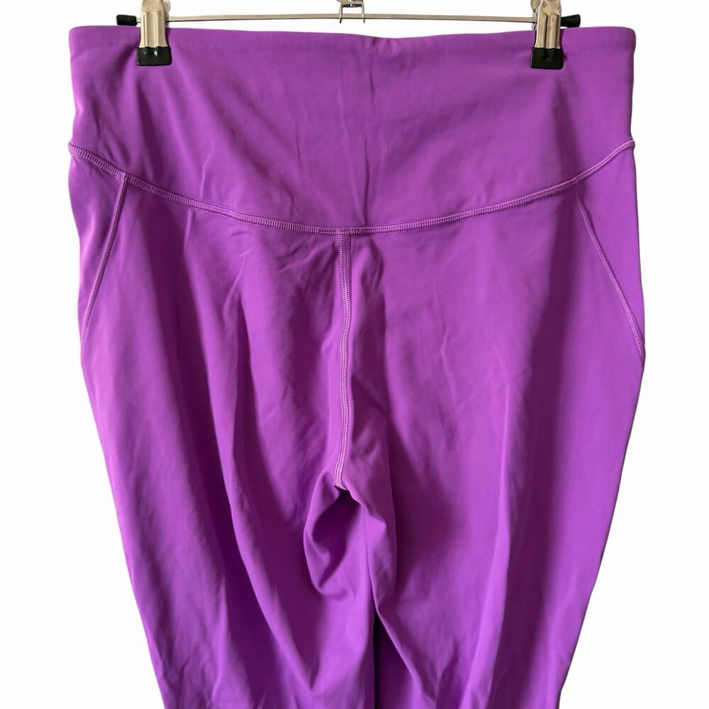 Lululemon Womens 10 Base Pace High Rise Crop 23" Leggings Purple Solid Pockets - Picture 9 of 9